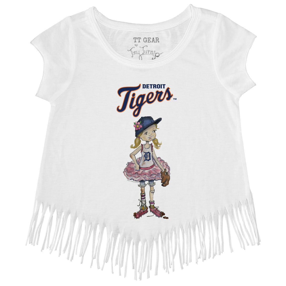 Detroit Tigers Babes Fringe Tee