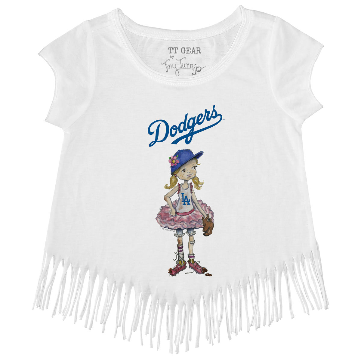 Los Angeles Dodgers Babes Fringe Tee