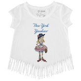 New York Yankees Babes Fringe Tee