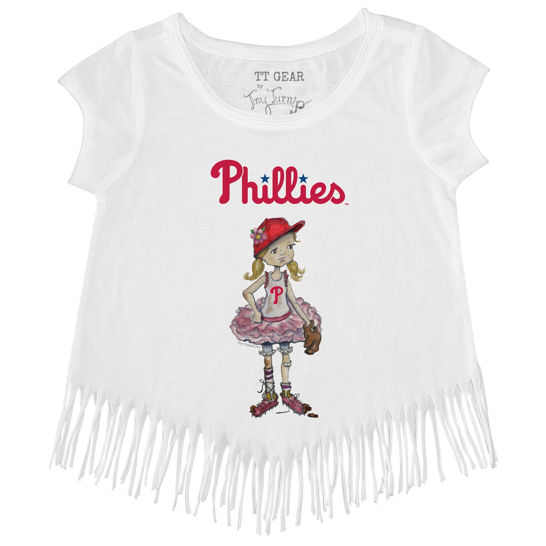 Philadelphia Phillies Babes Fringe Tee