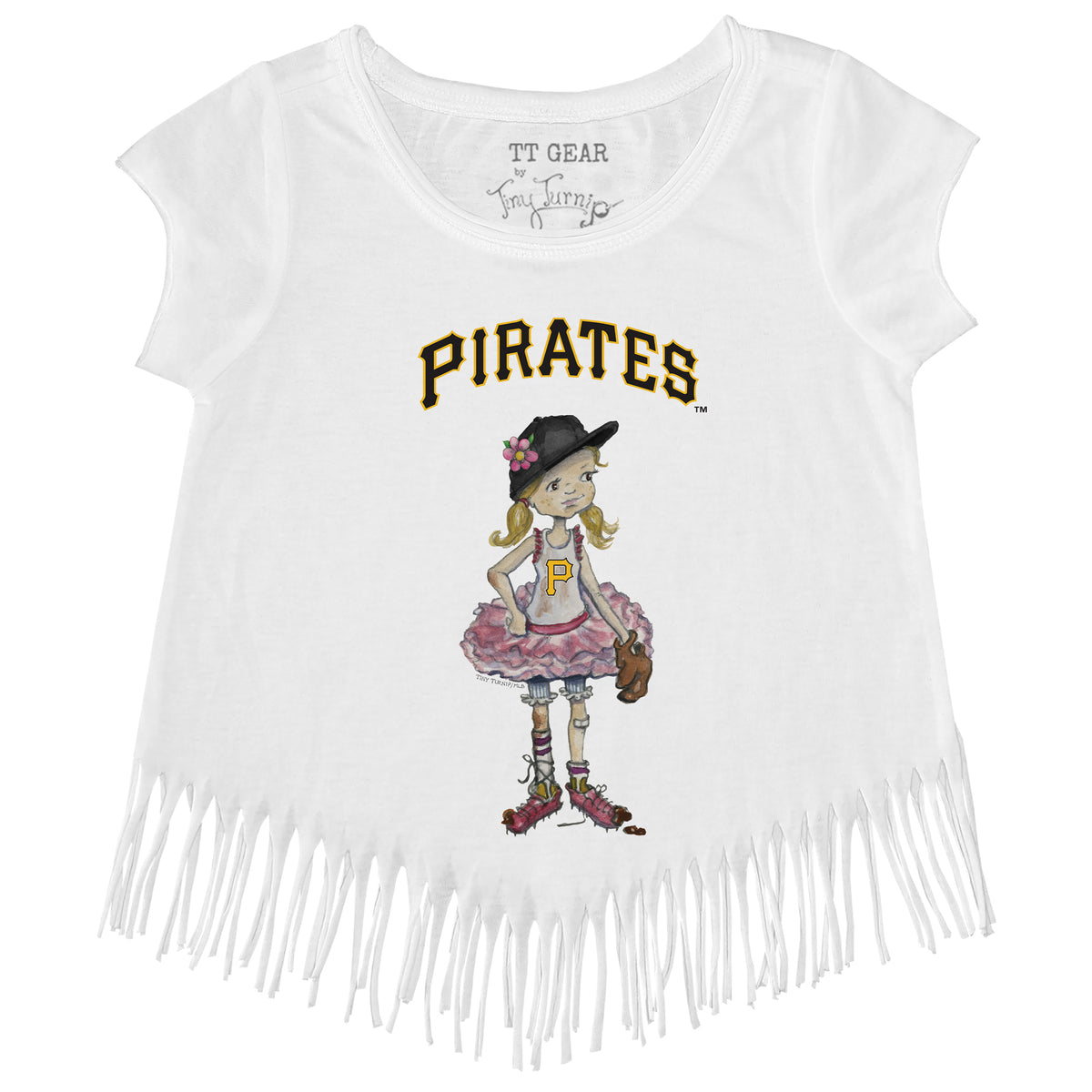 Pittsburgh Pirates Babes Fringe Tee