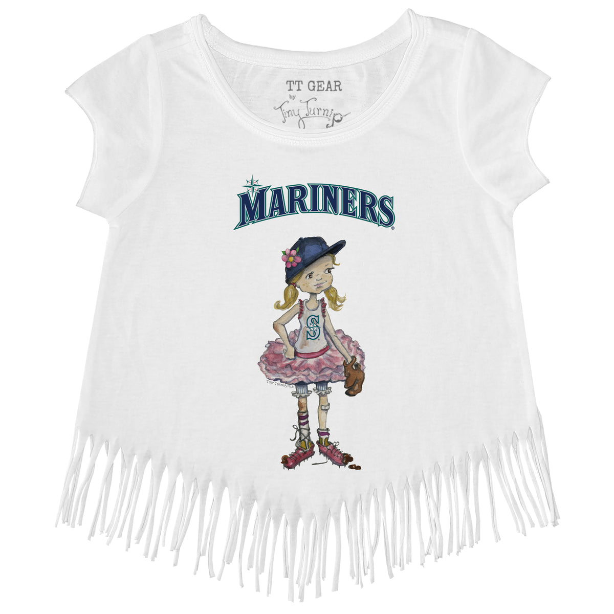 Seattle Mariners Babes Fringe Tee