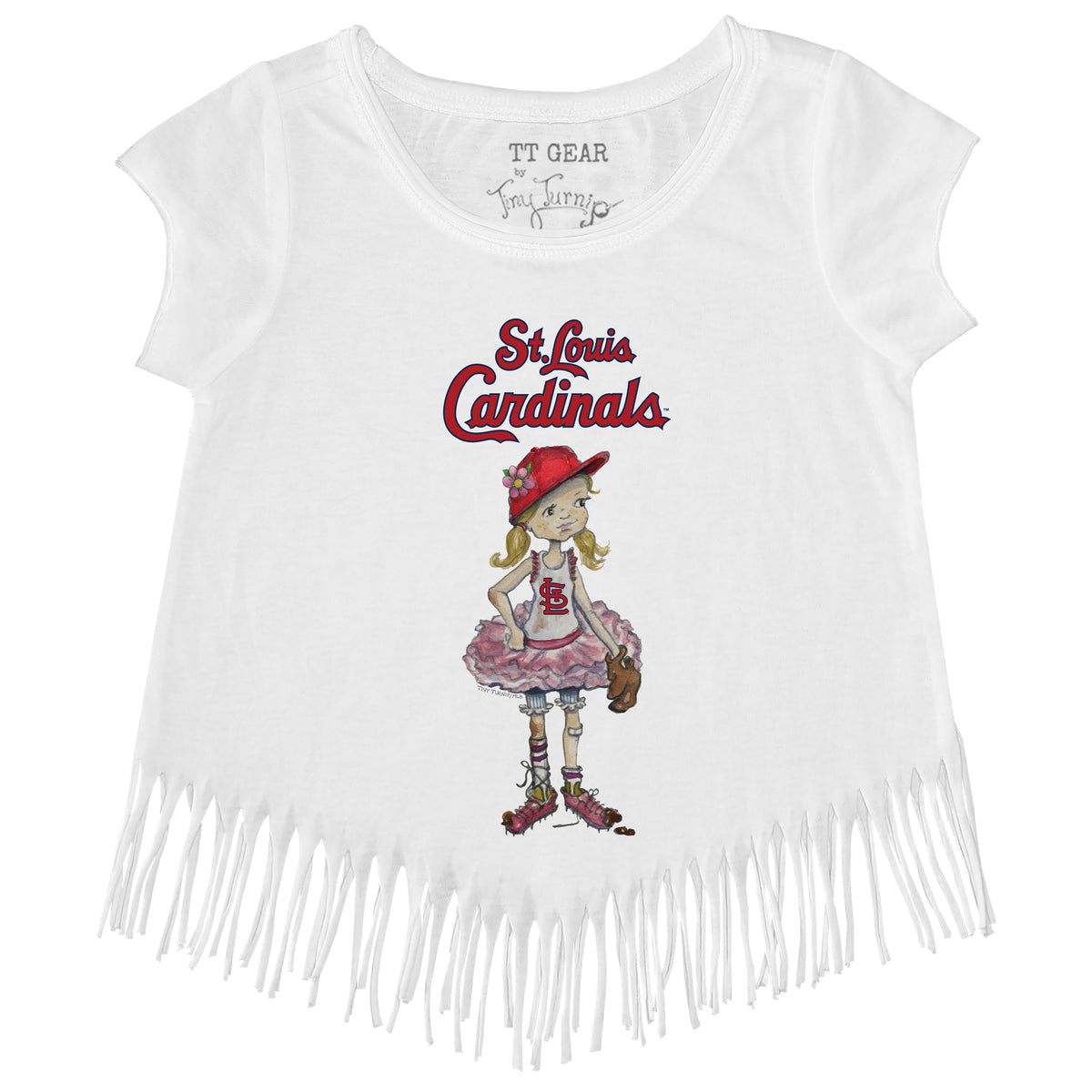 St. Louis Cardinals Babes Fringe Tee