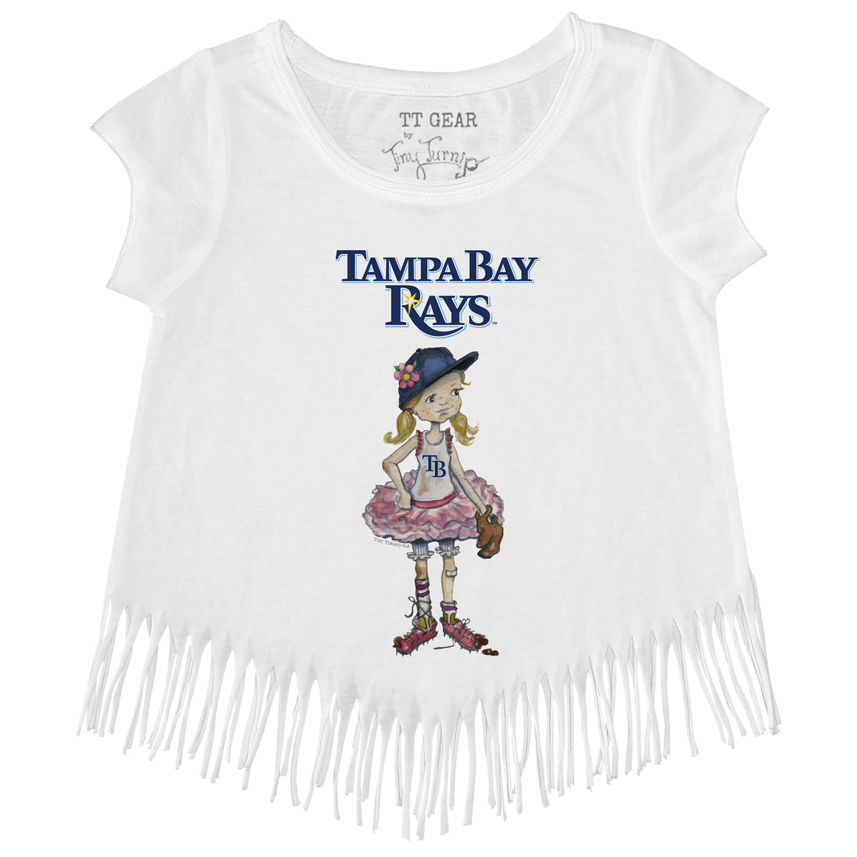 Tampa Bay Rays Babes Fringe Tee