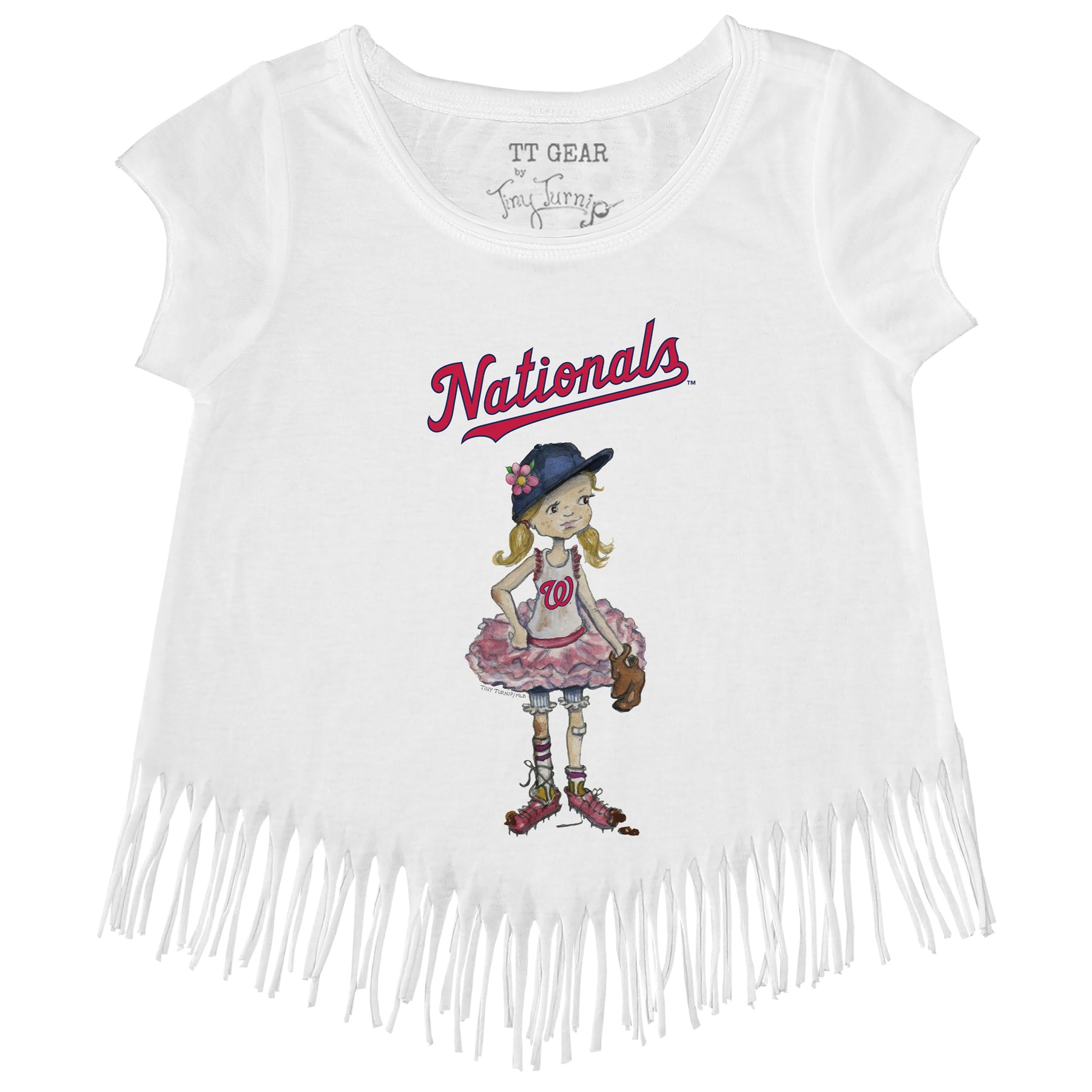 Washington Nationals Babes Fringe Tee