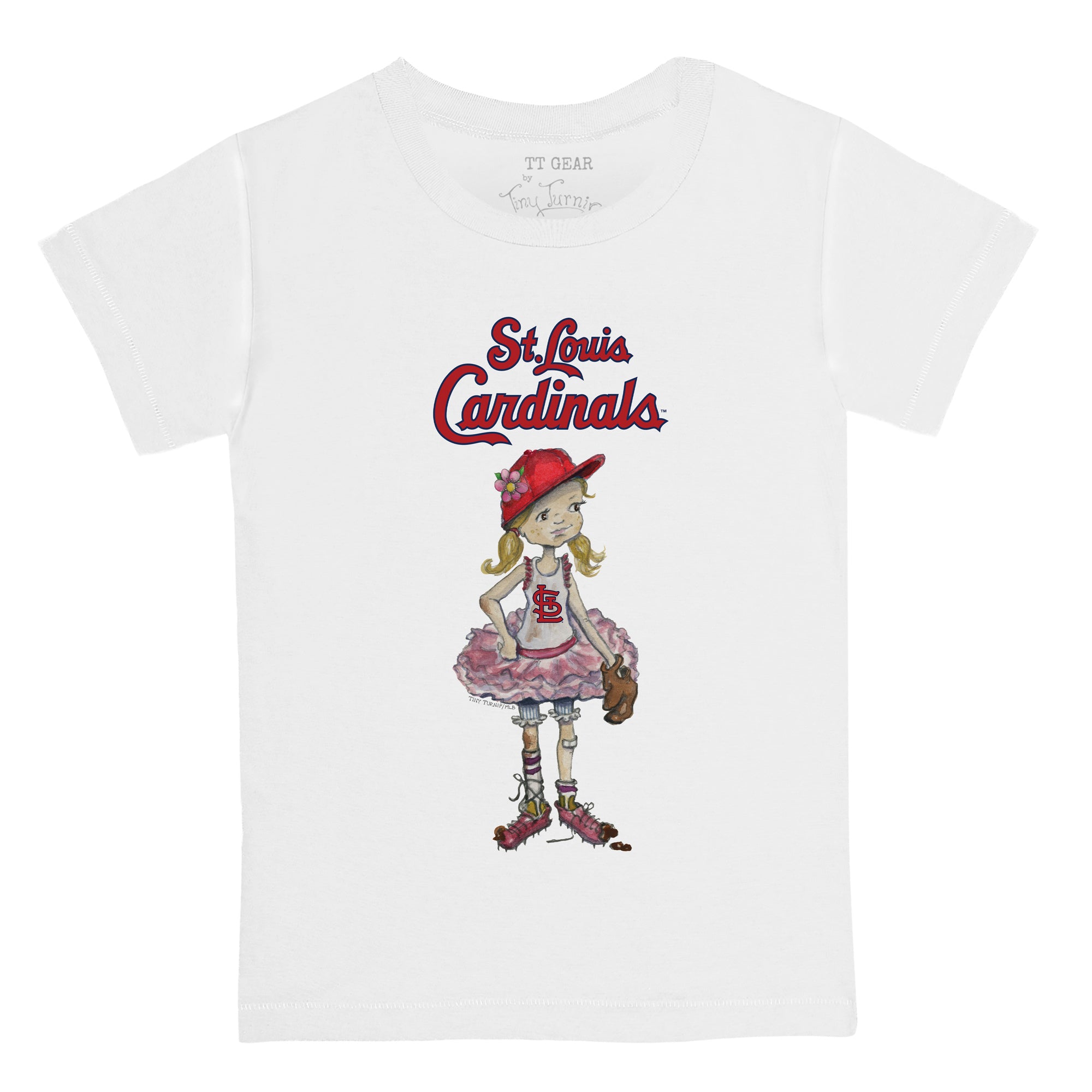 Youth Tiny Turnip White St. Louis Cardinals Stacked T-Shirt Size: Small