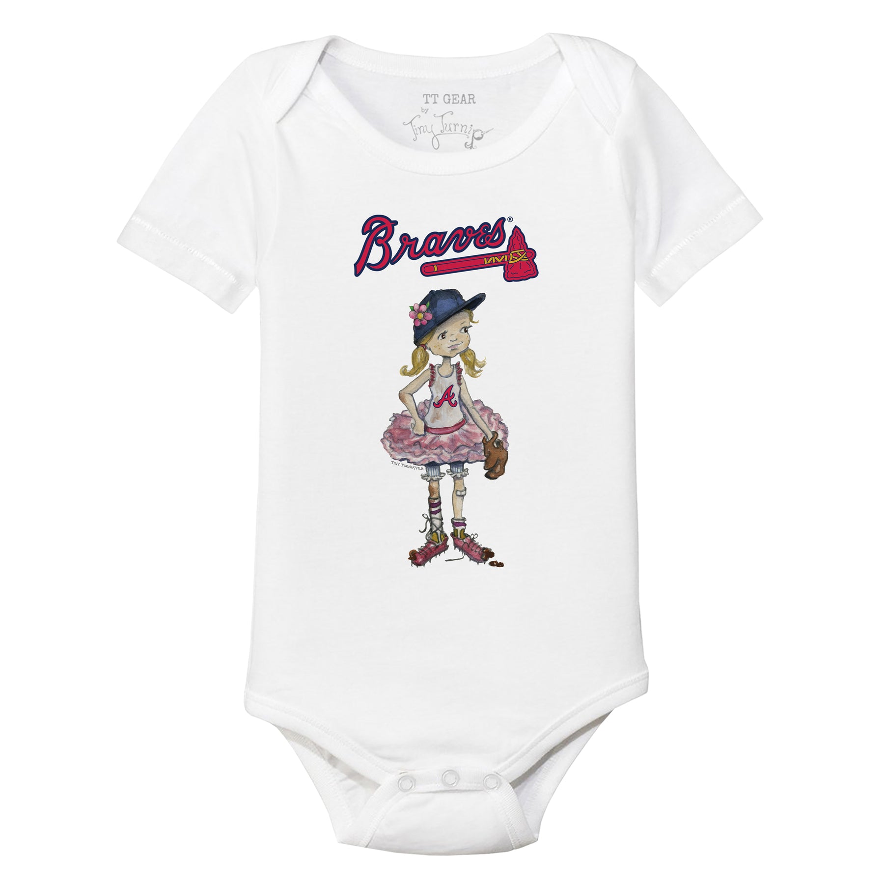 Atlanta Braves Babes Short Sleeve Snapper