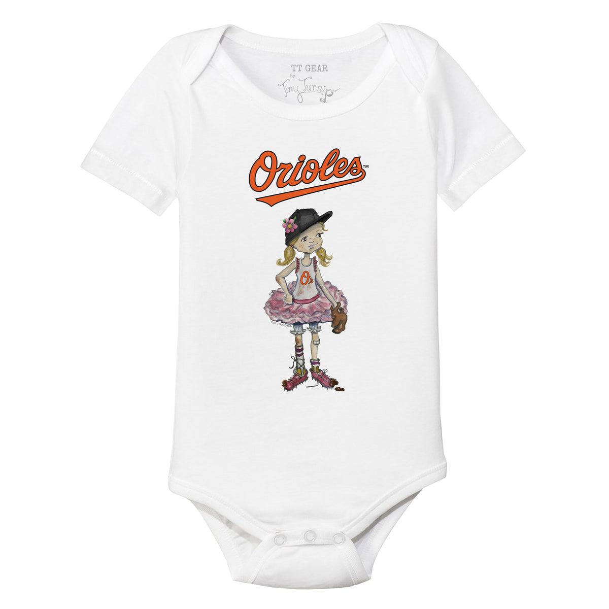 Baltimore Orioles Babes Short Sleeve Snapper
