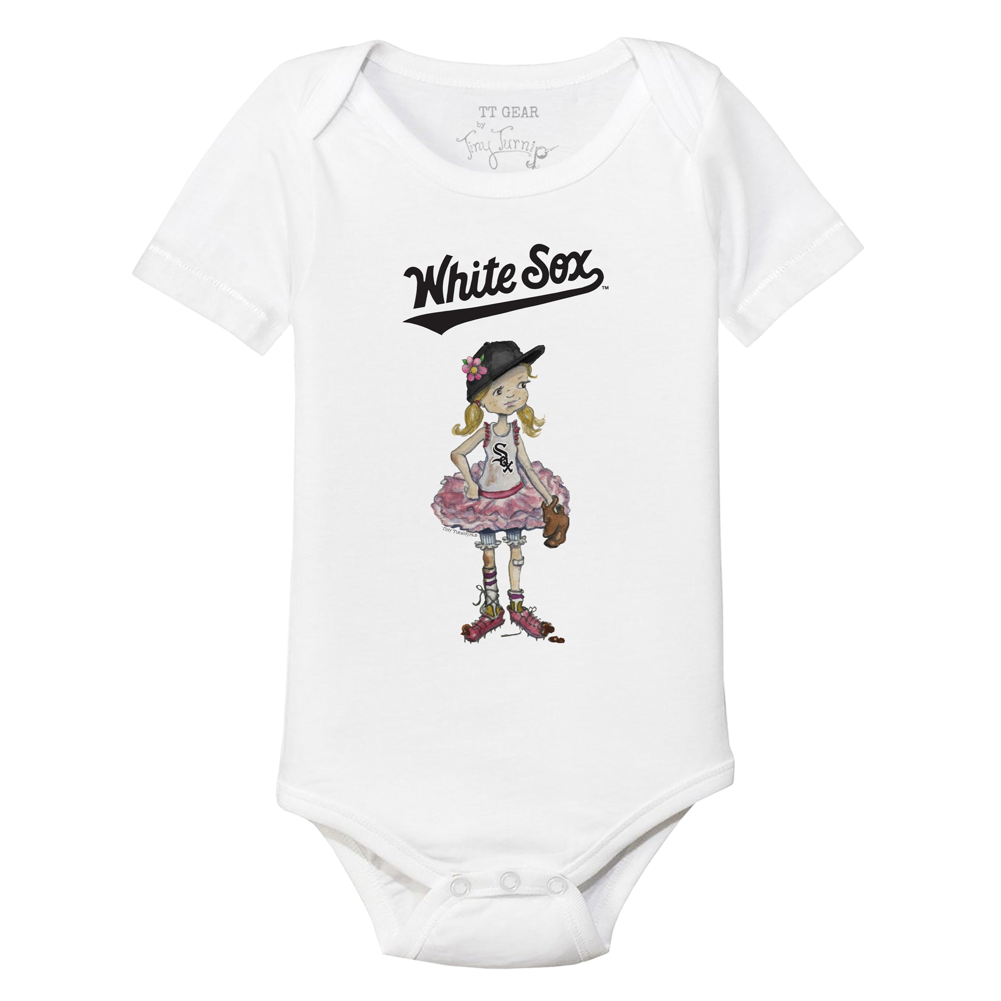 Chicago White Sox Tiny Turnip Infant James Bodysuit - White