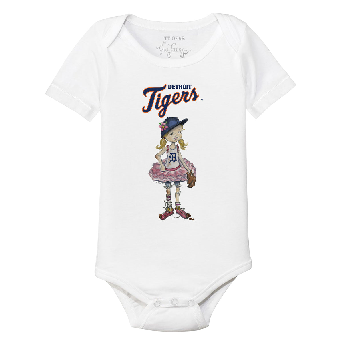 Detroit Tigers Babes Short Sleeve Snapper