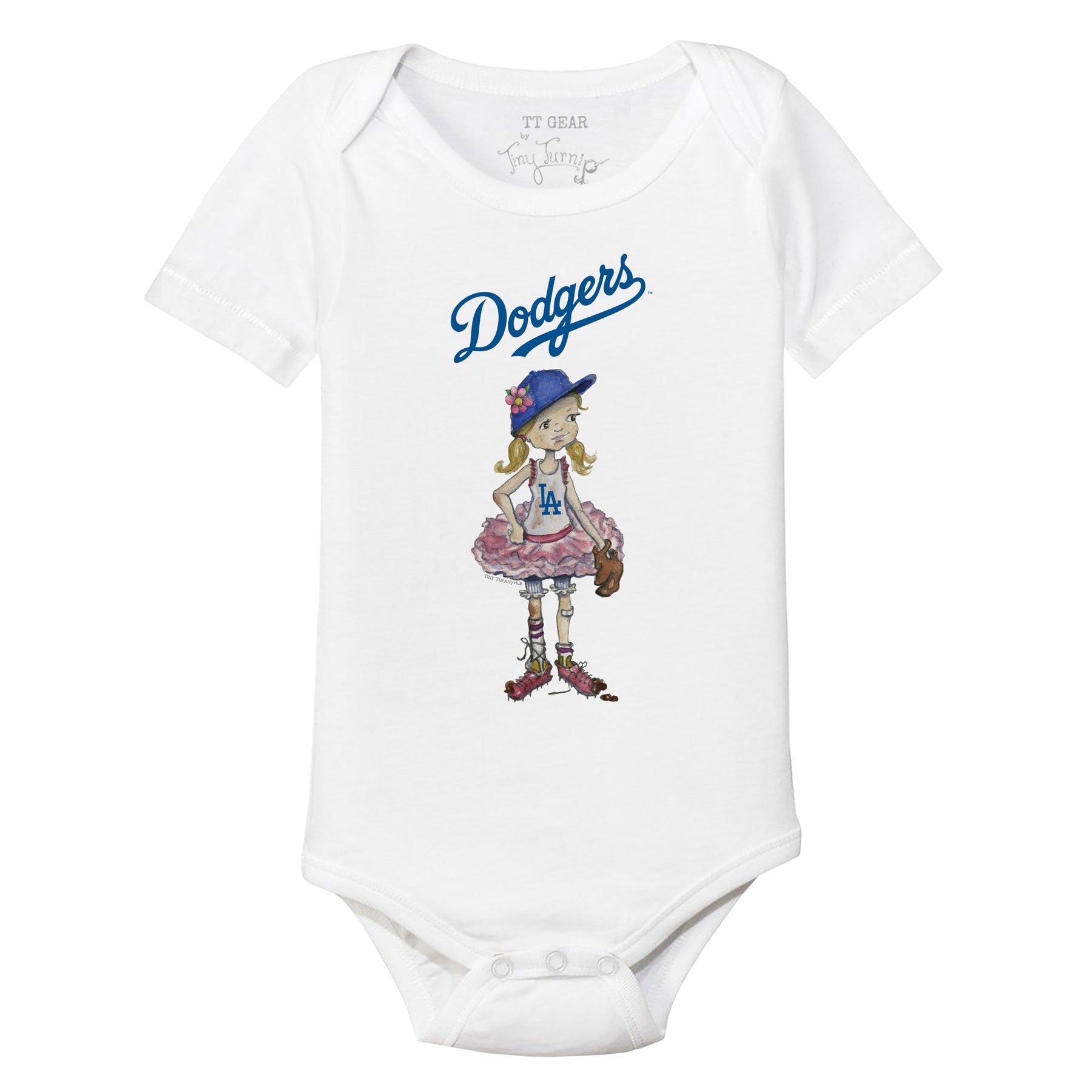 Los Angeles Dodgers Babes Short Sleeve Snapper