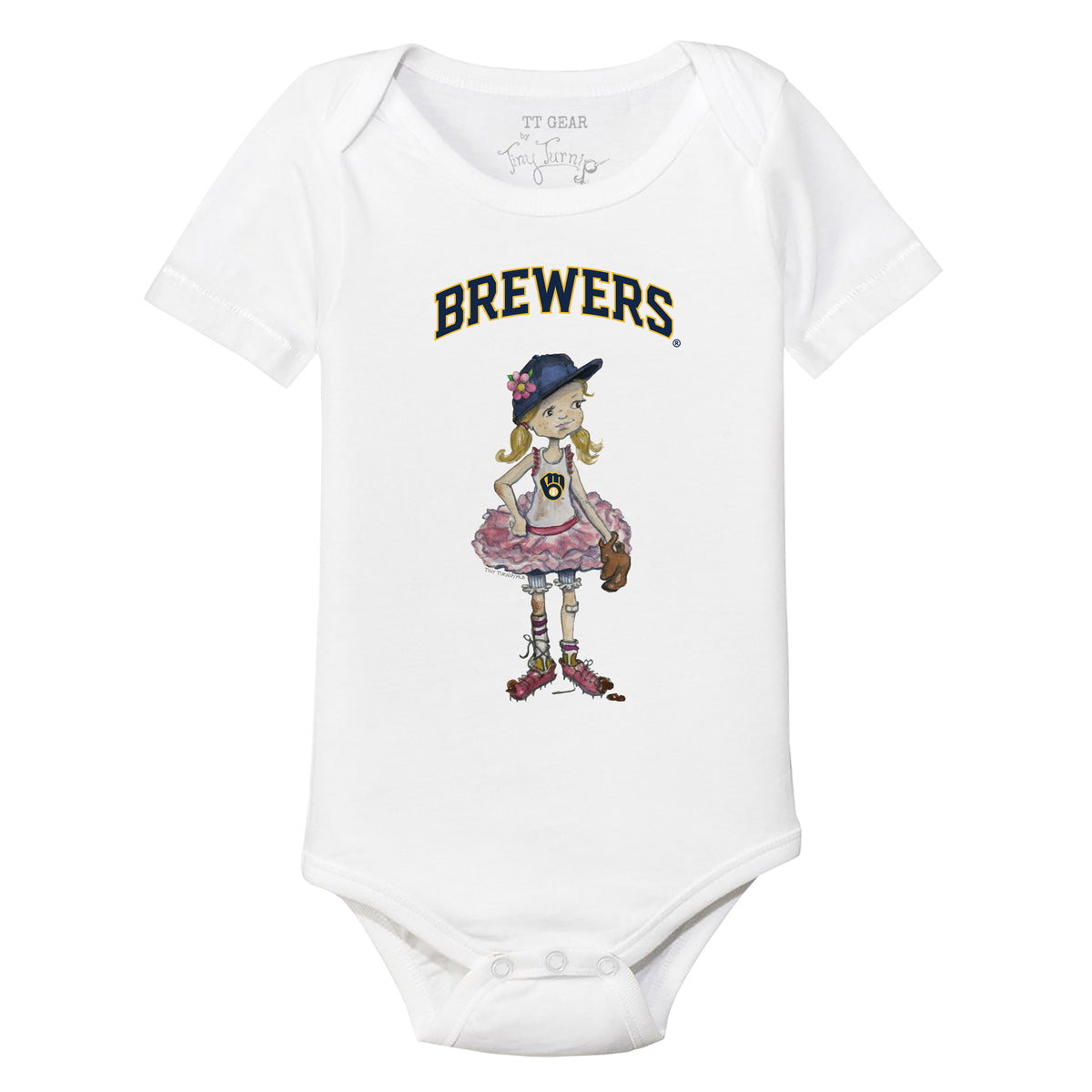 Milwaukee Brewers Babes Short Sleeve Snapper