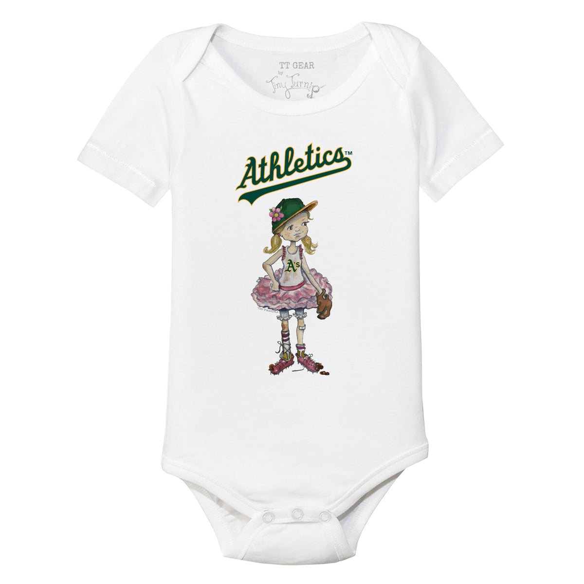 Oakland Athletics Babes Short Sleeve Snapper