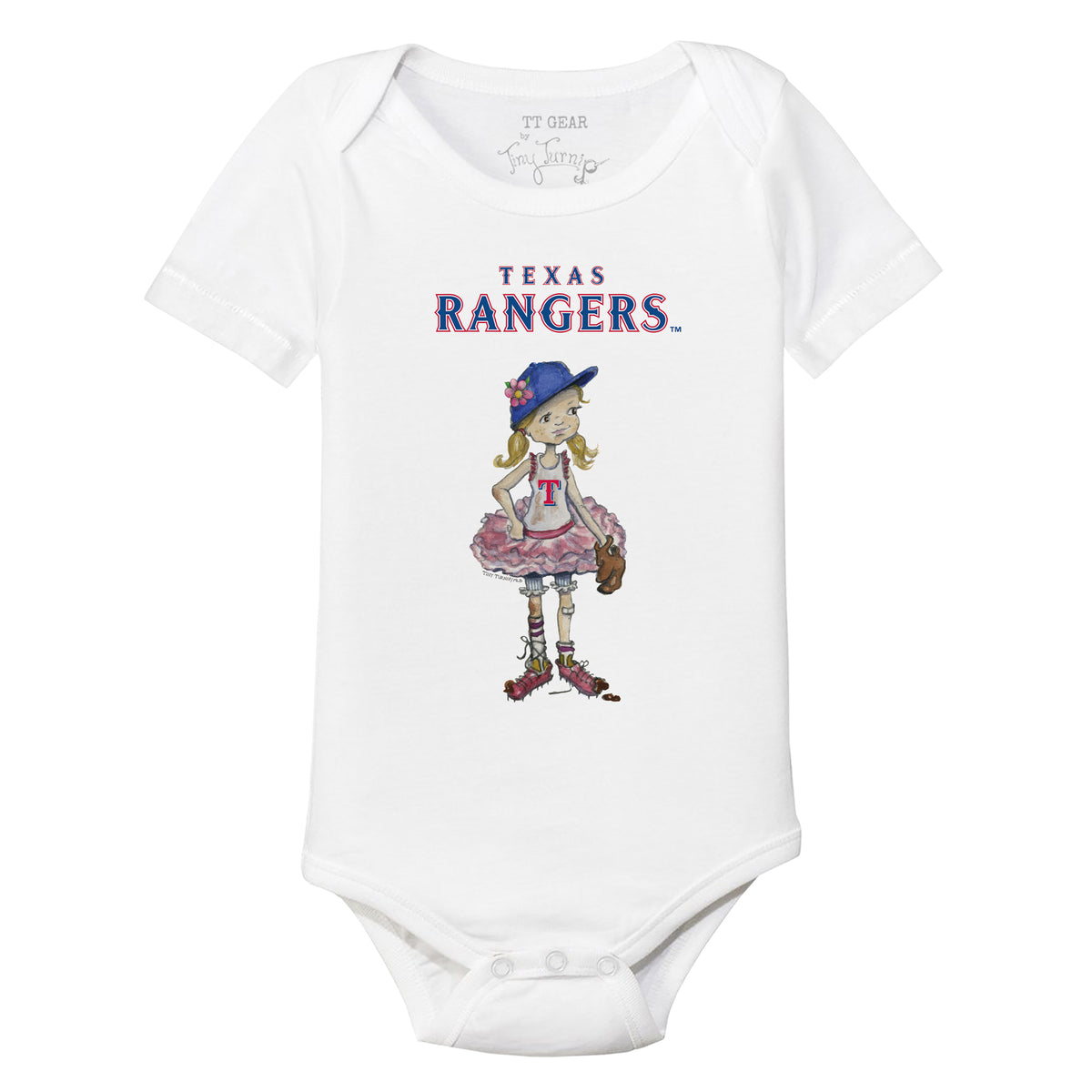 Texas Rangers Babes Short Sleeve Snapper