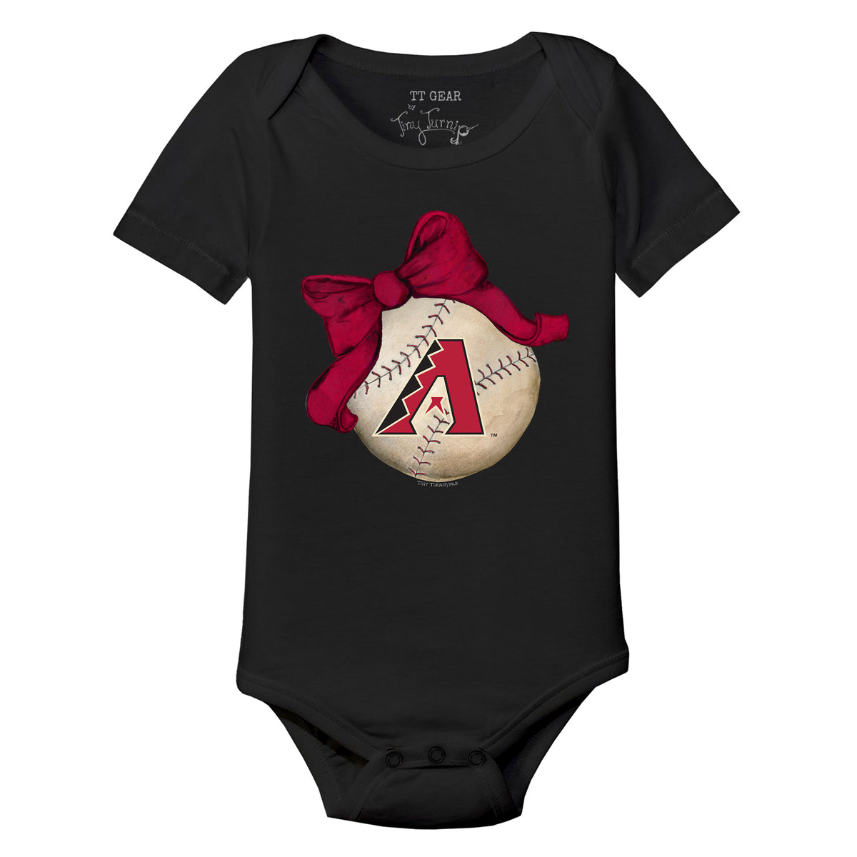 Arizona Diamondbacks Baseball Bow Short Sleeve Snapper