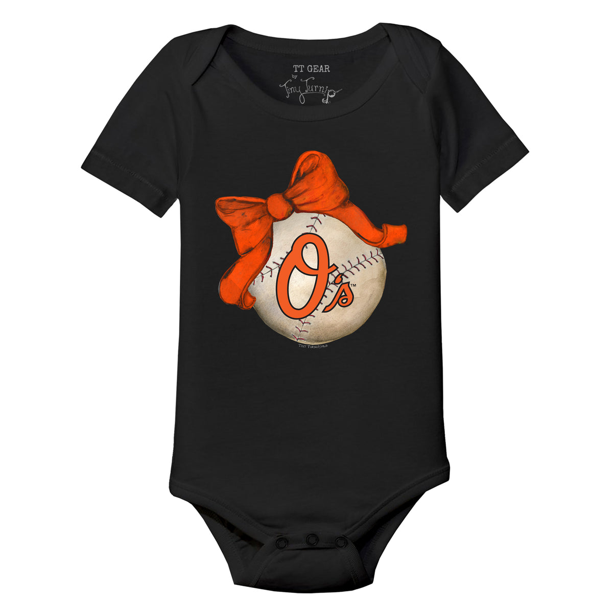 Baltimore Orioles Baseball Bow Short Sleeve Snapper