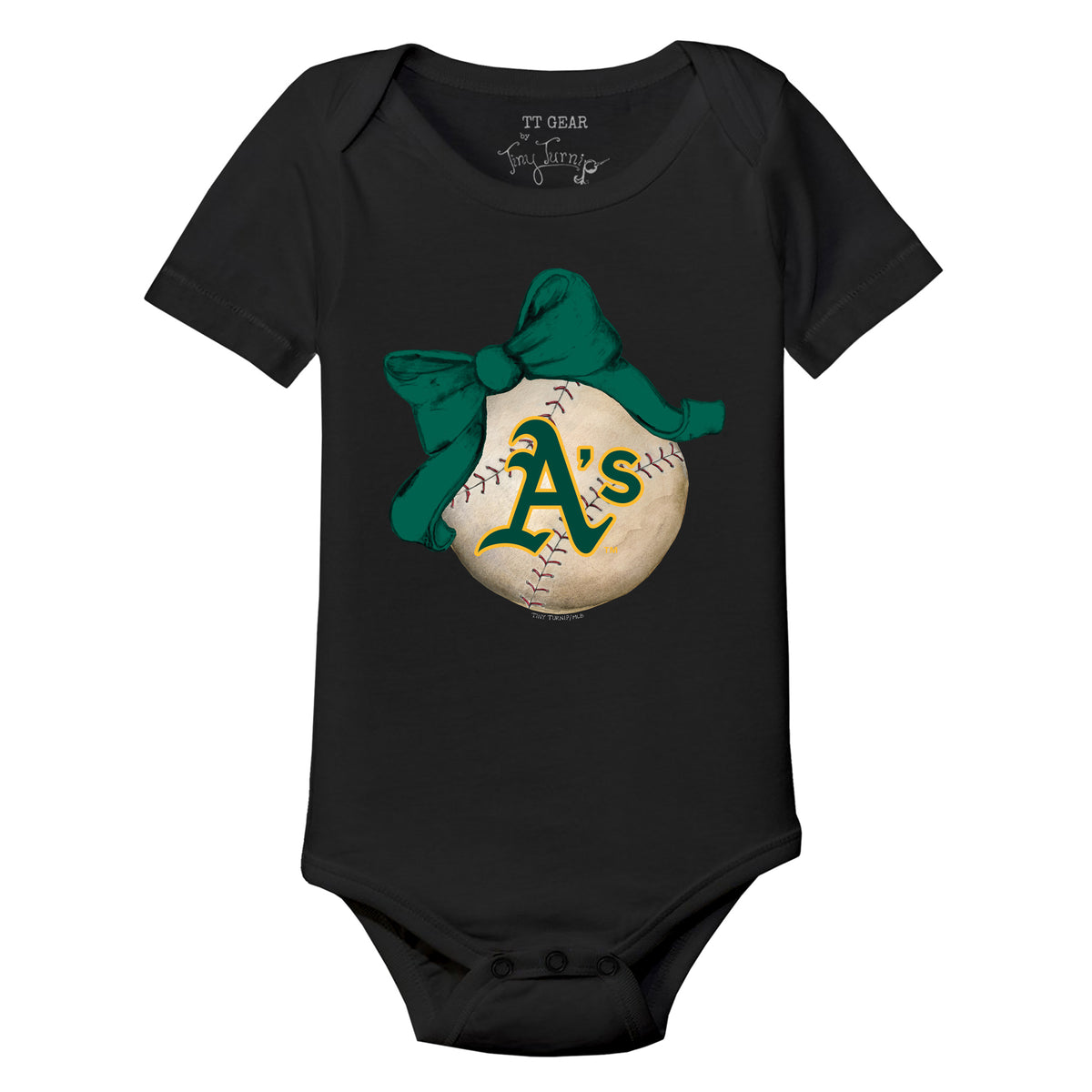 Oakland Athletics Baseball Bow Short Sleeve Snapper