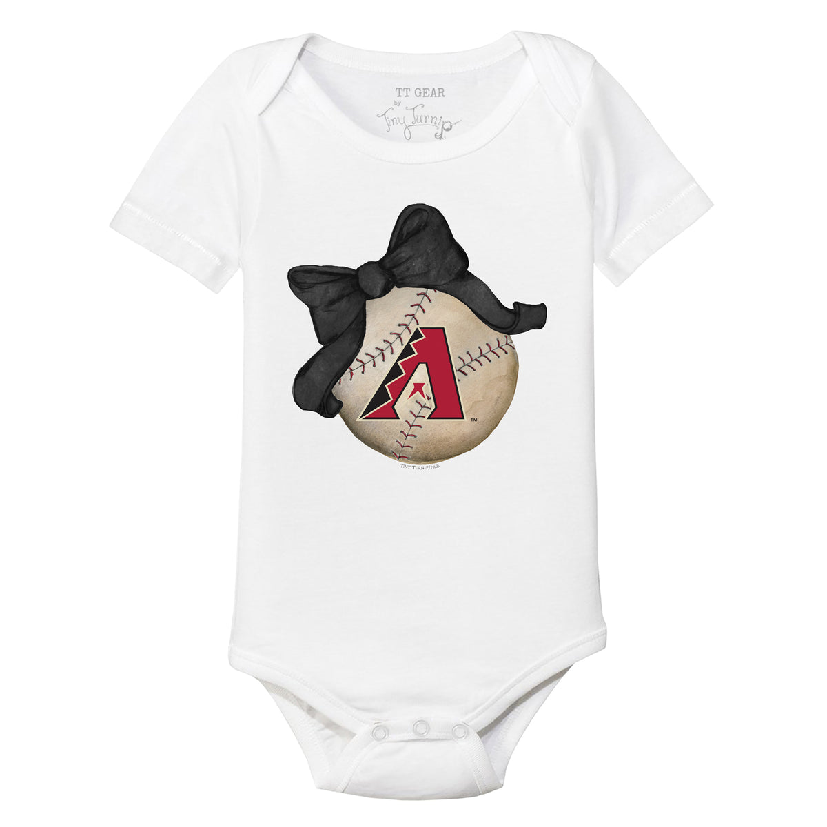 Arizona Diamondbacks Baseball Bow Short Sleeve Snapper