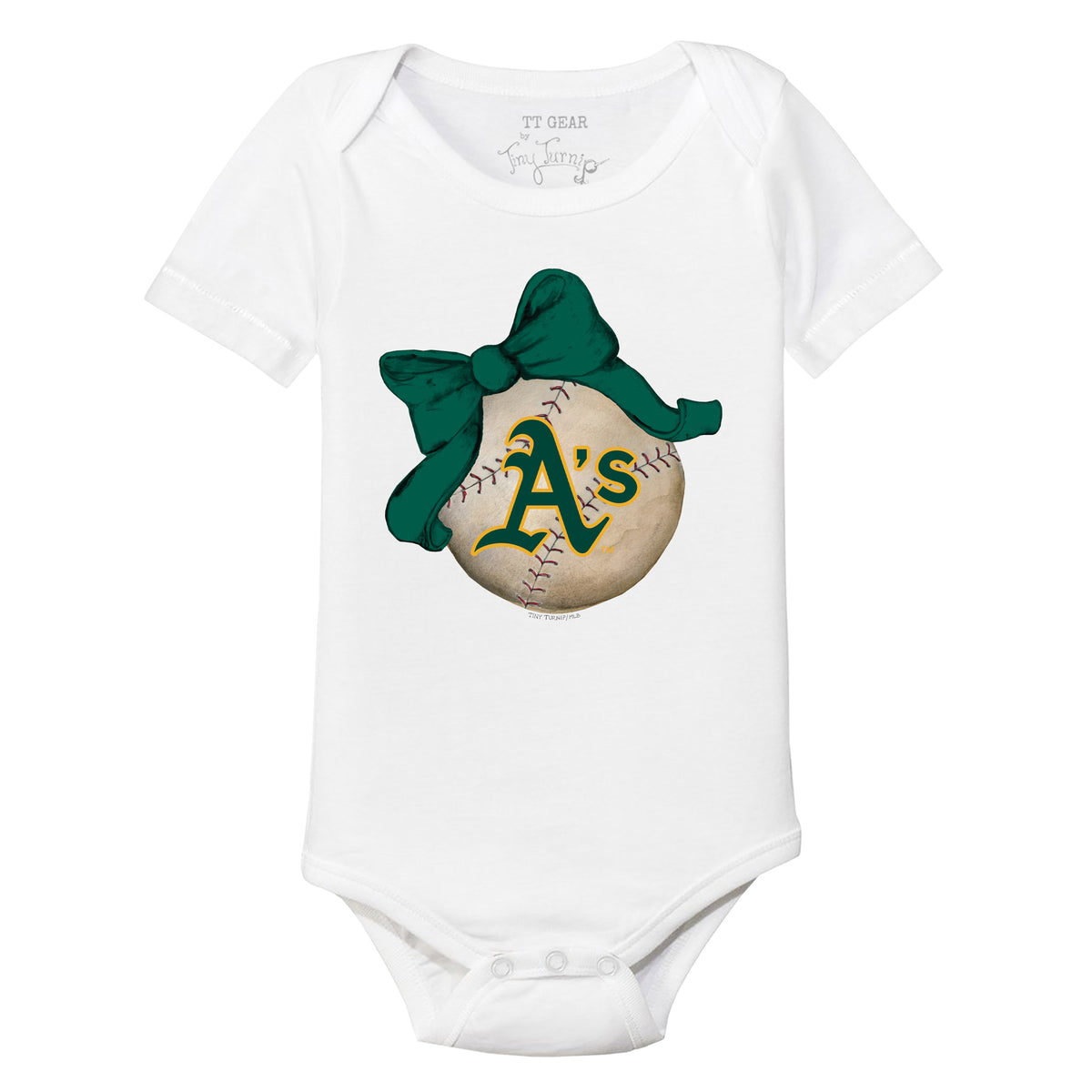 Oakland Athletics Baseball Bow Short Sleeve Snapper