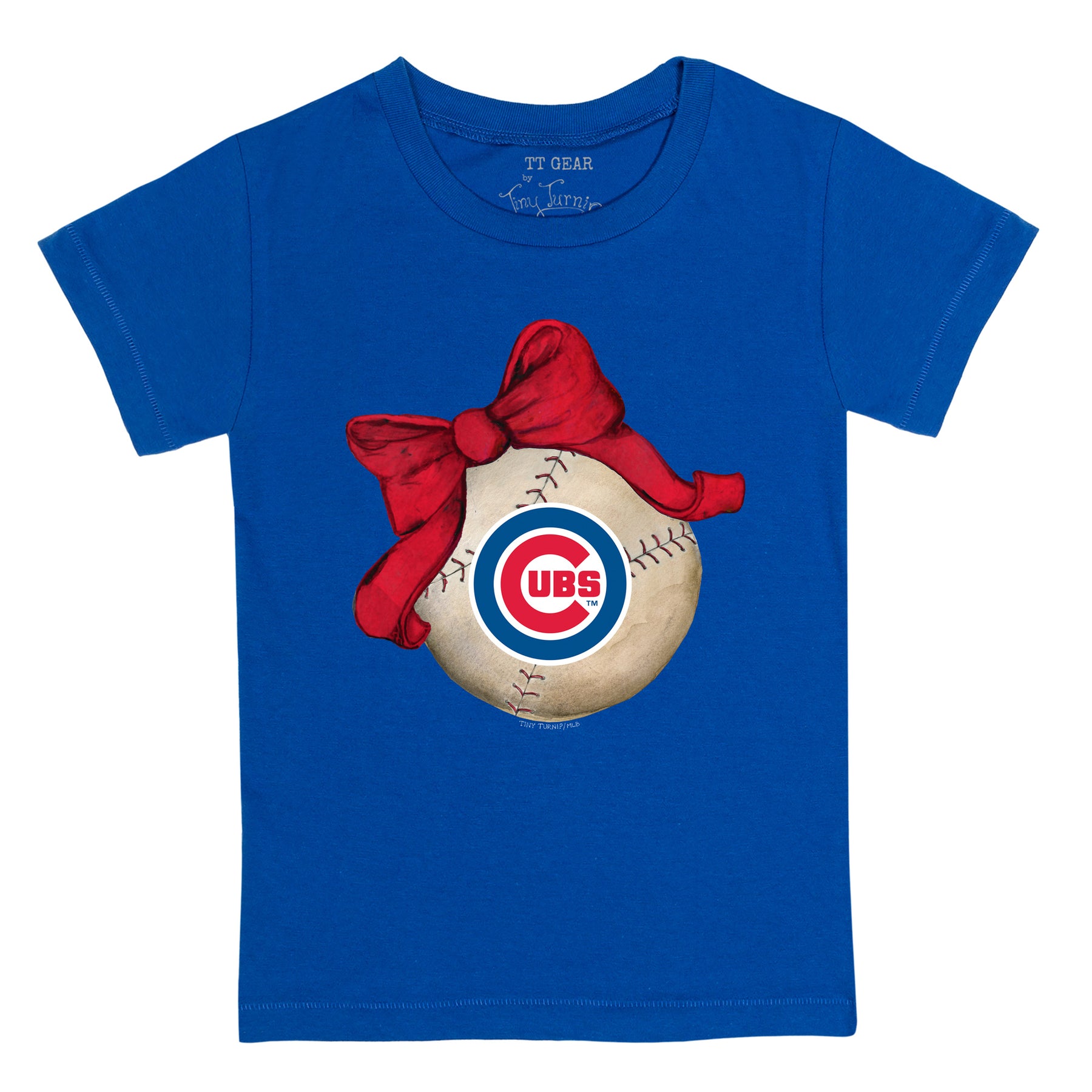 Chicago Cubs Baseball Bow Tee Shirt