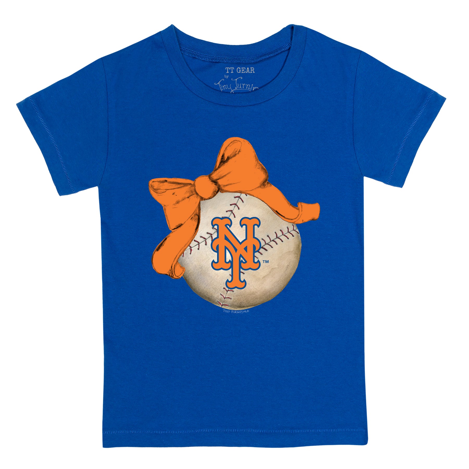 New York Mets Baseball Bow Tee Shirt