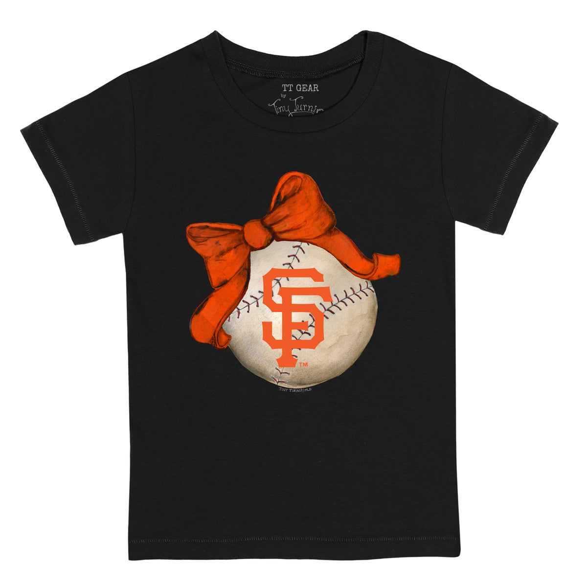 San Francisco Giants Baseball Bow Tee Shirt