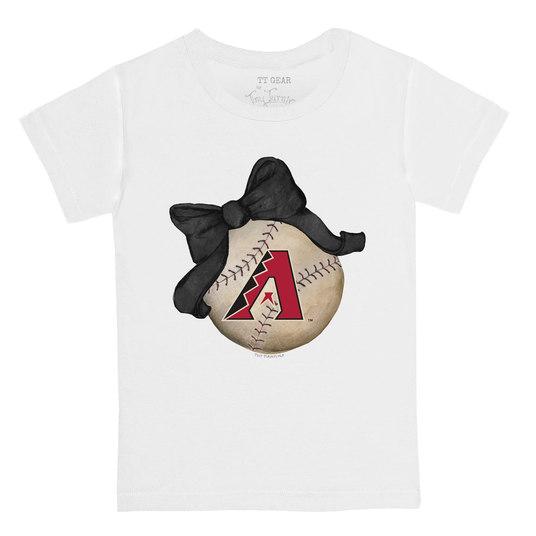 Arizona Diamondbacks Baseball Bow Tee Shirt