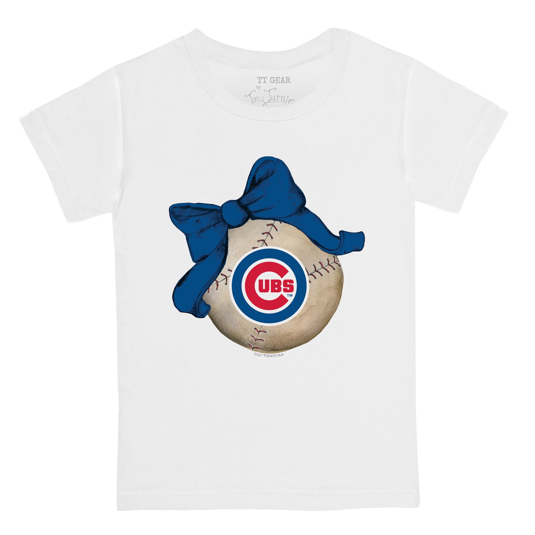 Chicago Cubs Baseball Bow Tee Shirt