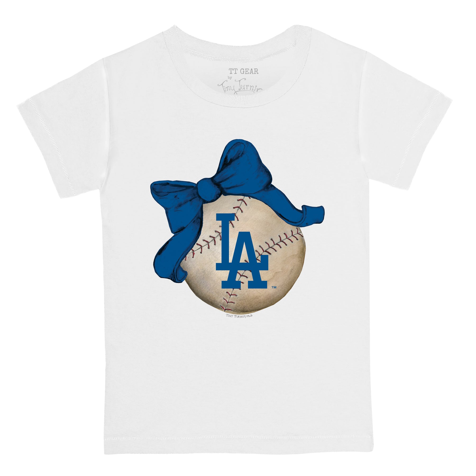 Los Angeles Dodgers Baseball Bow Tee Shirt