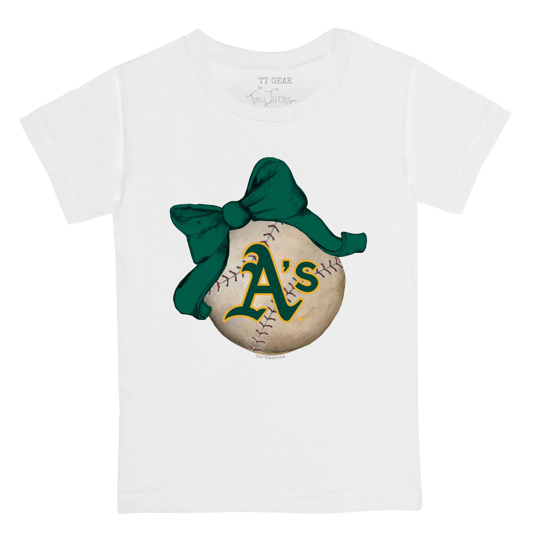 Oakland Athletics Baseball Bow Tee Shirt