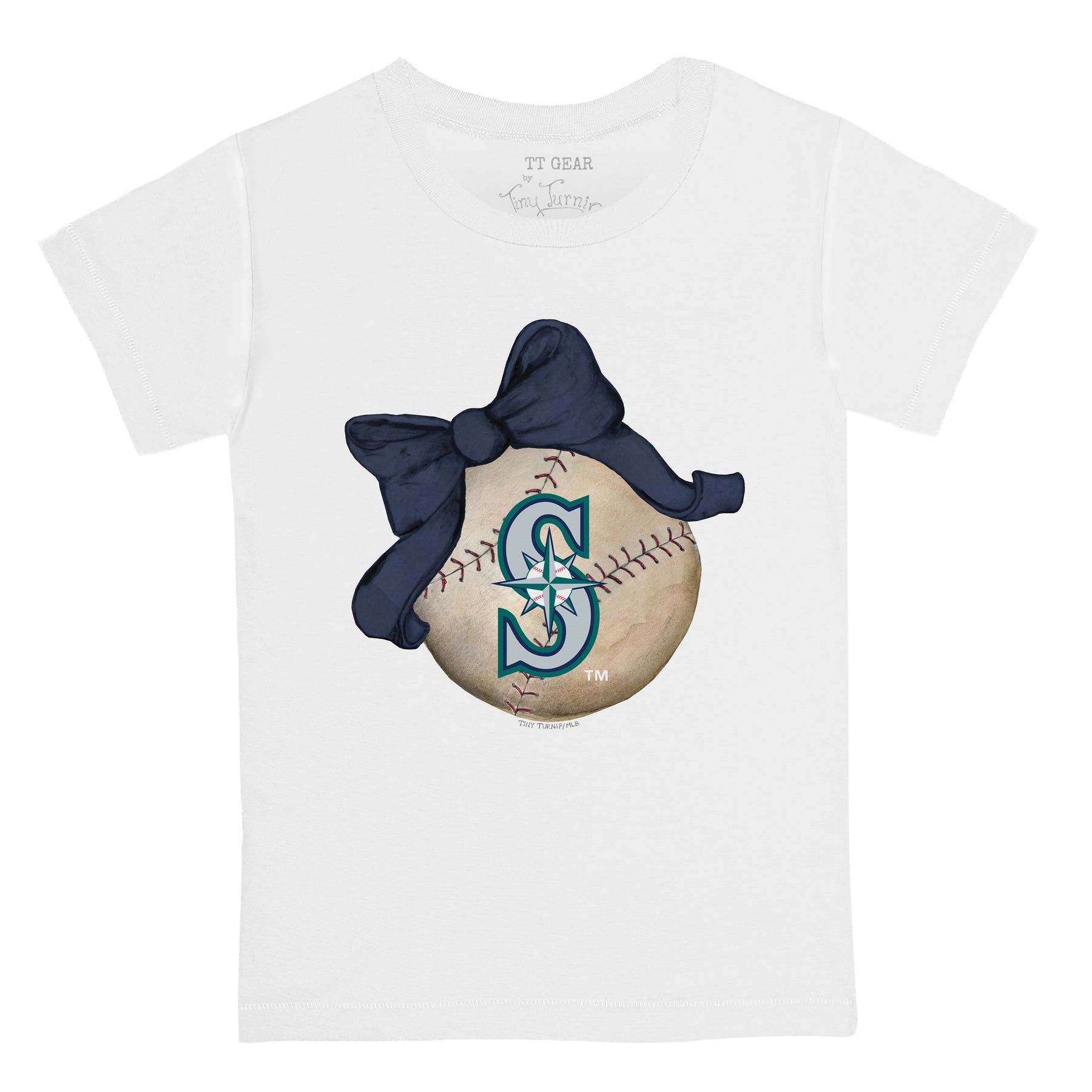 Seattle Mariners Baseball Bow Tee Shirt