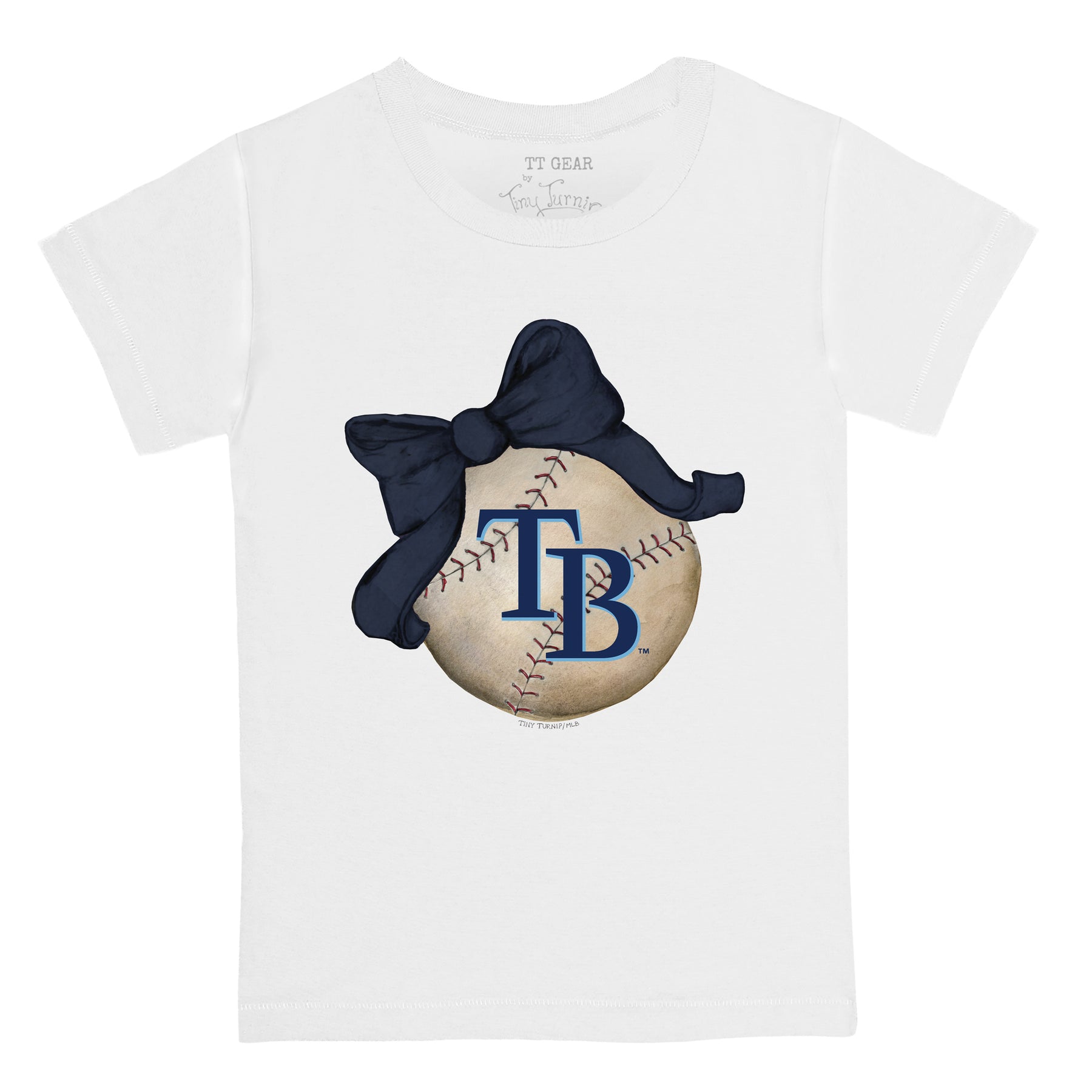 Tampa Bay Rays Baseball Bow Tee Shirt