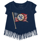 New York Yankees Baseball Flag Fringe Tee