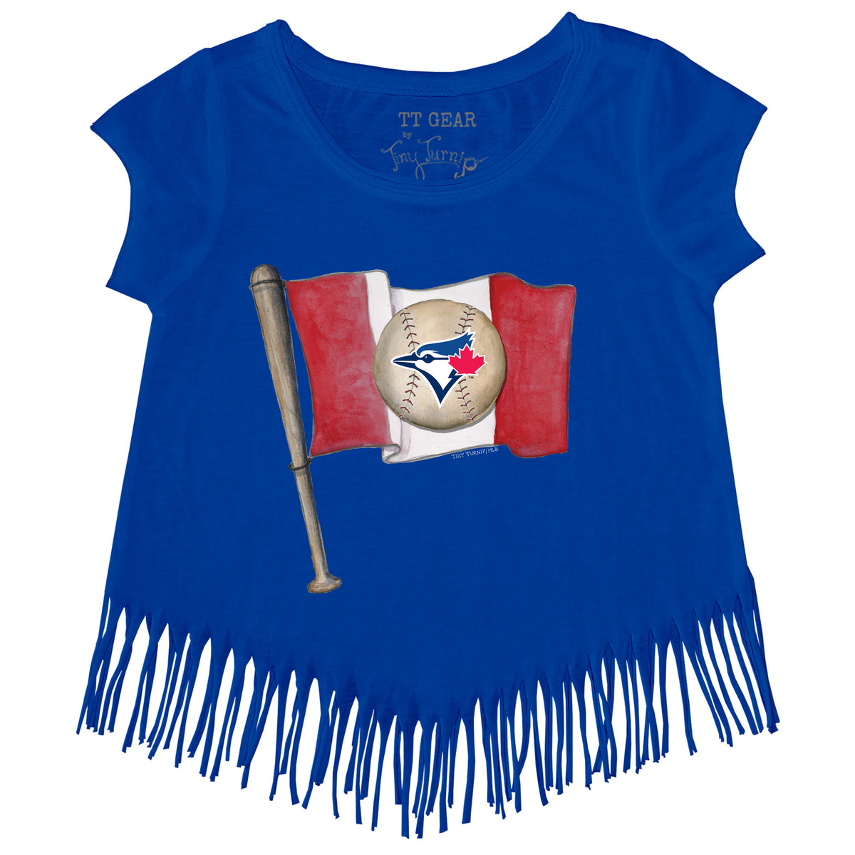 Toronto Blue Jays Baseball Flag Fringe Tee
