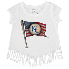 Kansas City Royals Baseball Flag Fringe Tee