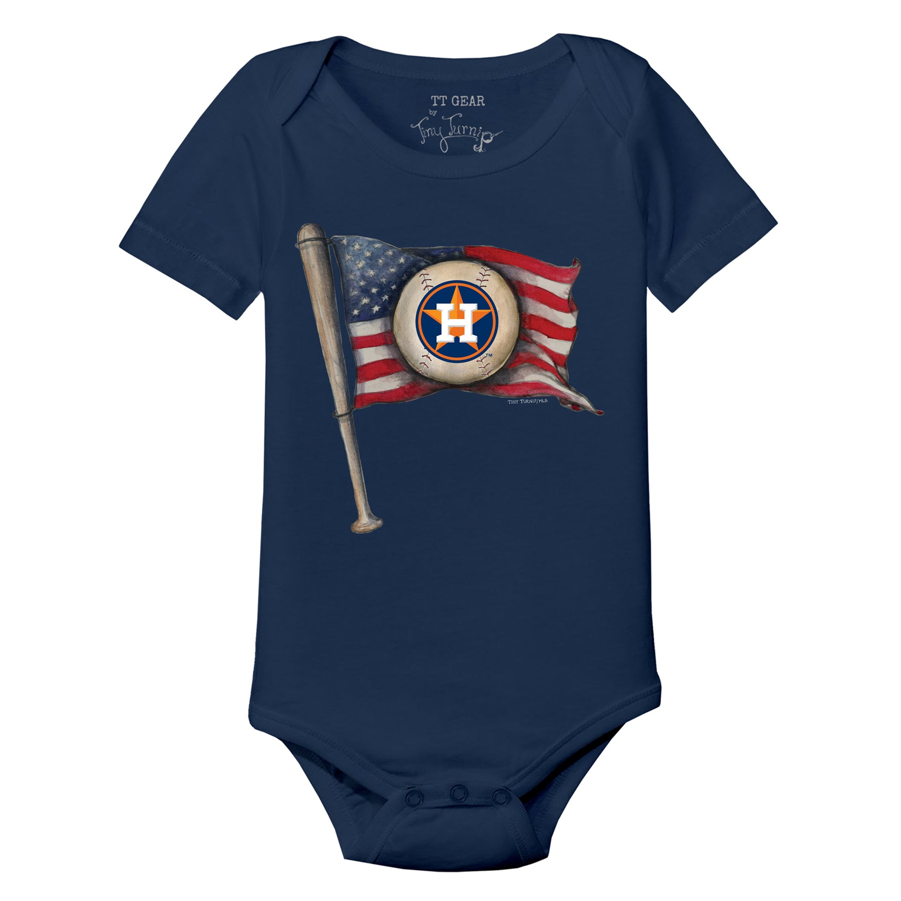 Houston Astros Baseball Flag Short Sleeve Snapper