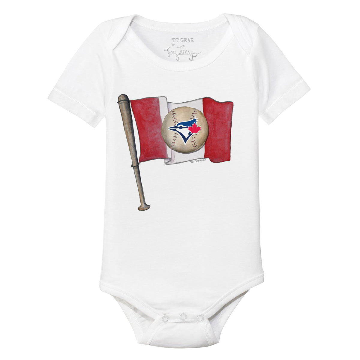 Toronto Blue Jays Baseball Flag Short Sleeve Snapper