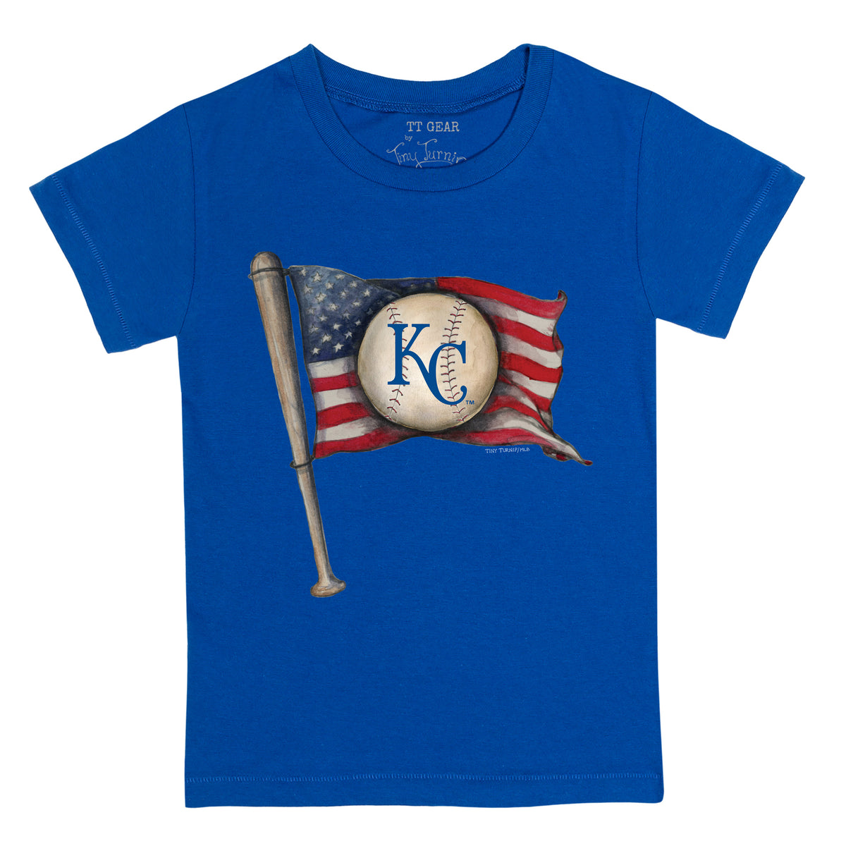 Kansas City Royals Baseball Flag Tee Shirt
