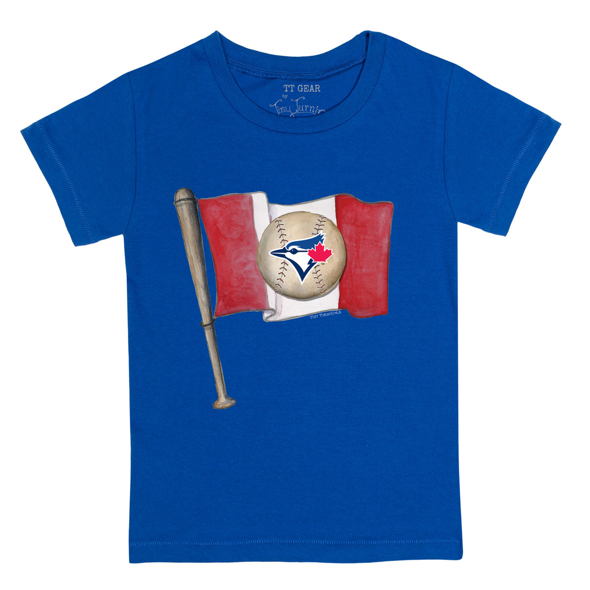 Toronto Blue Jays Baseball Flag Tee Shirt