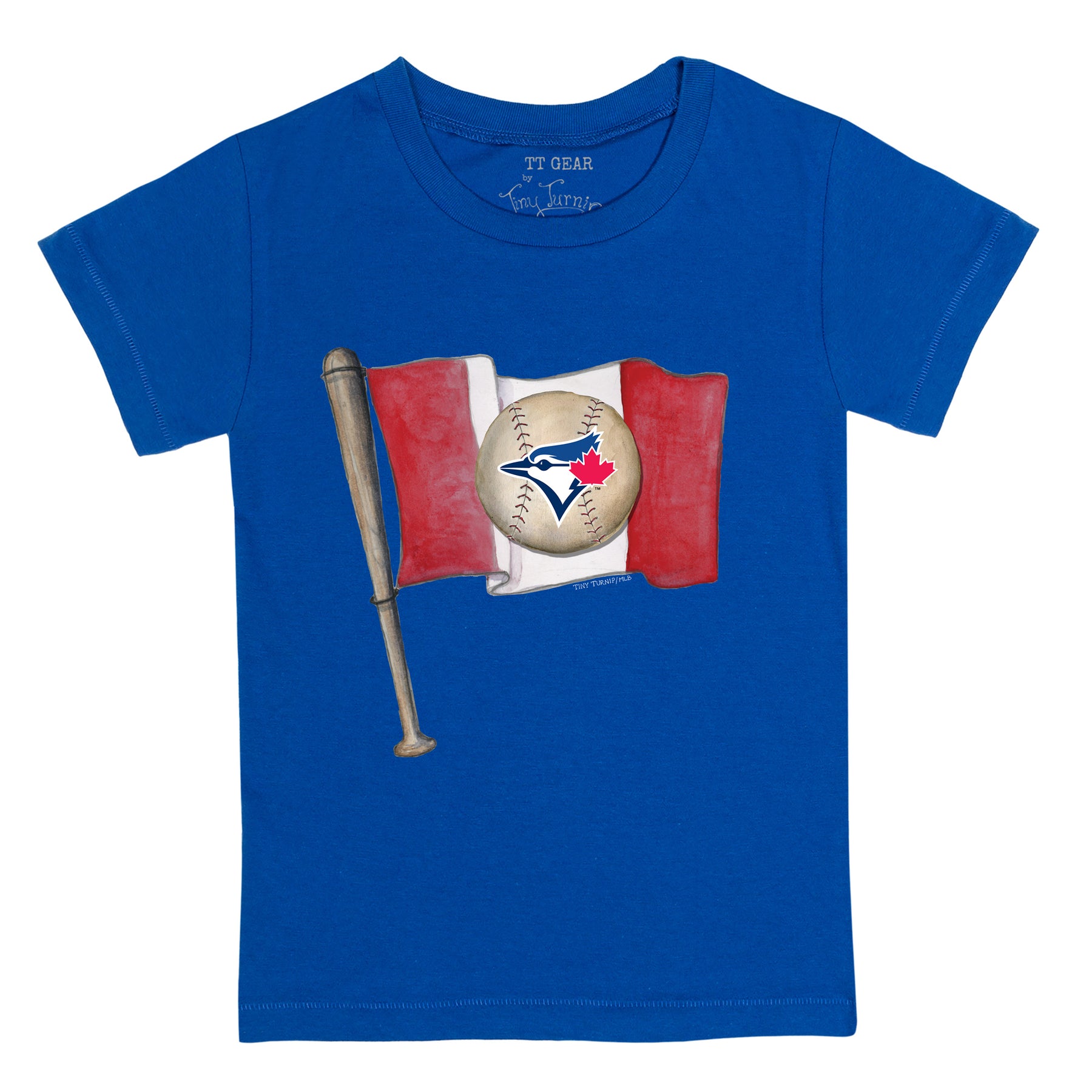 Toronto Blue Jays Baseball Flag Tee Shirt