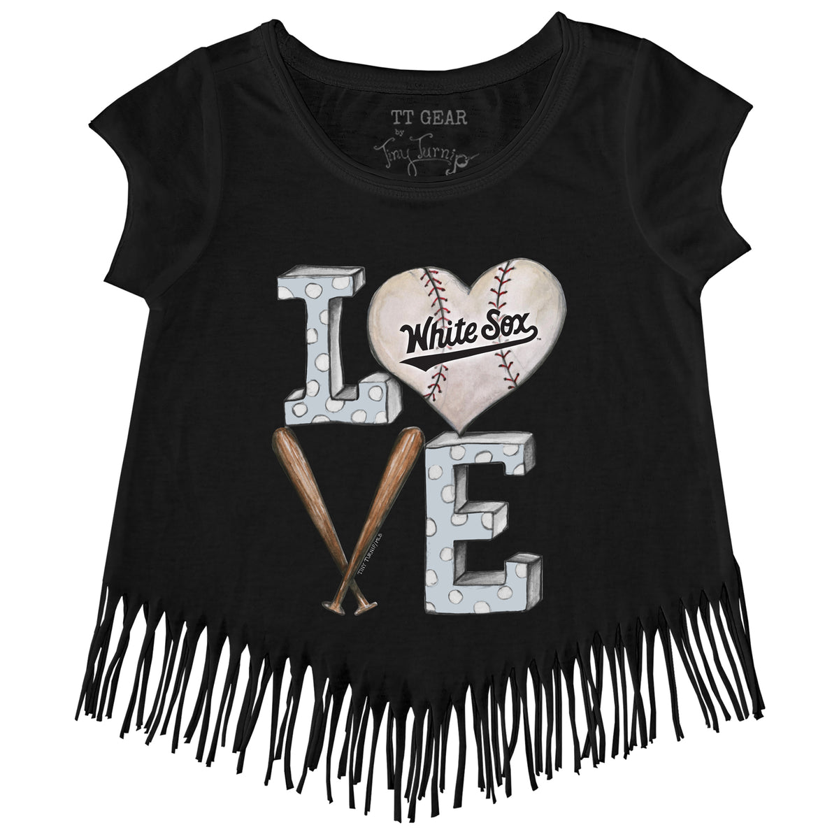 Chicago White Sox Baseball LOVE Fringe Tee