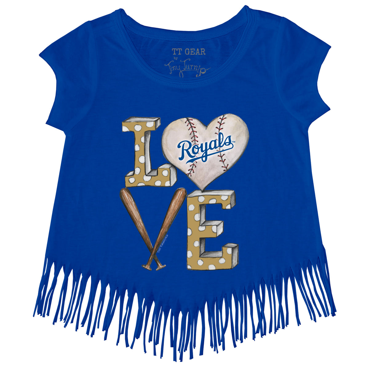 Kansas City Royals Baseball LOVE Fringe Tee