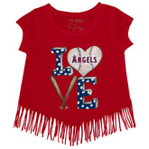 Los Angeles Angels Baseball LOVE Fringe Tee