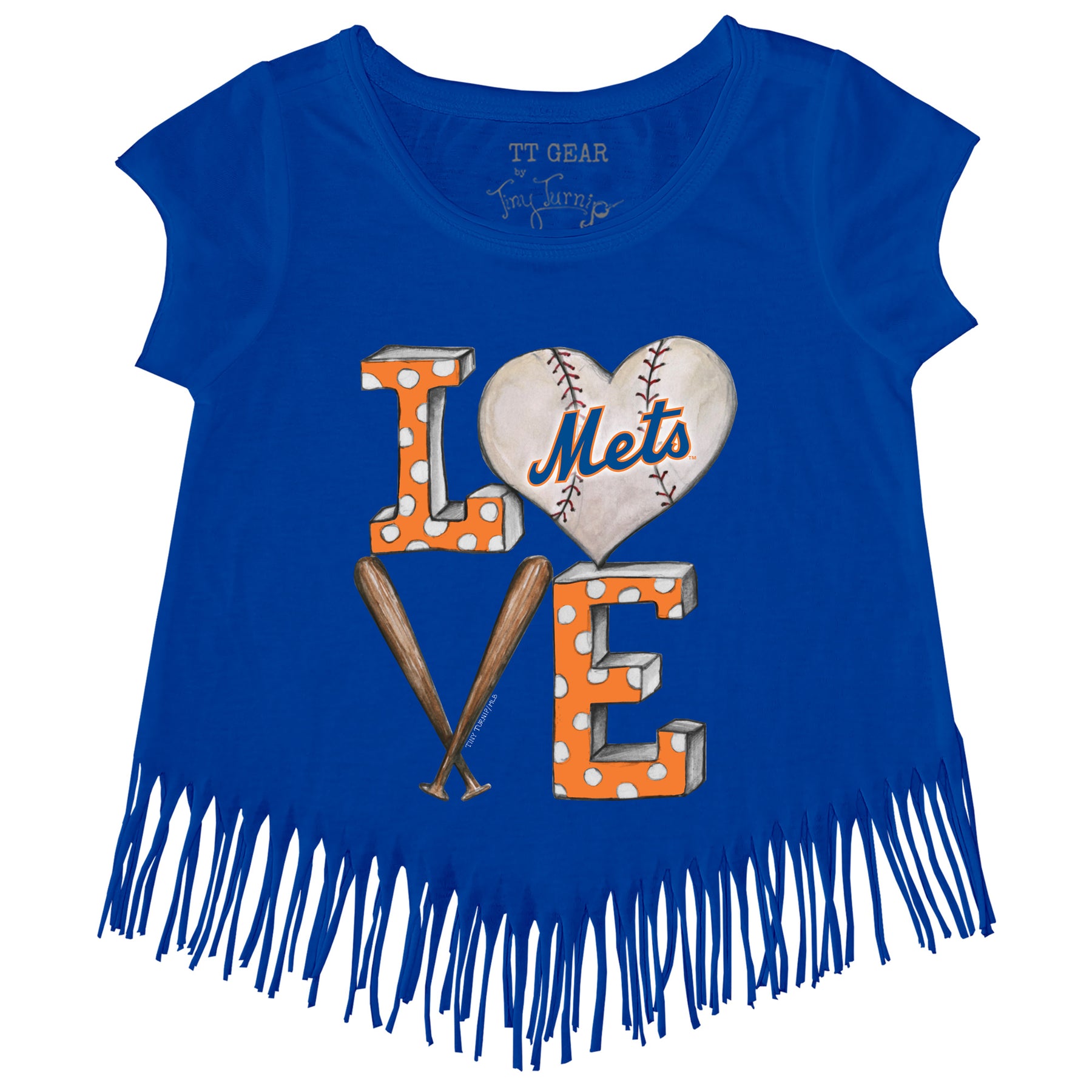 New York Mets Baseball LOVE Fringe Tee