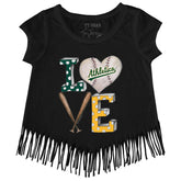 Oakland Athletics Baseball LOVE Fringe Tee