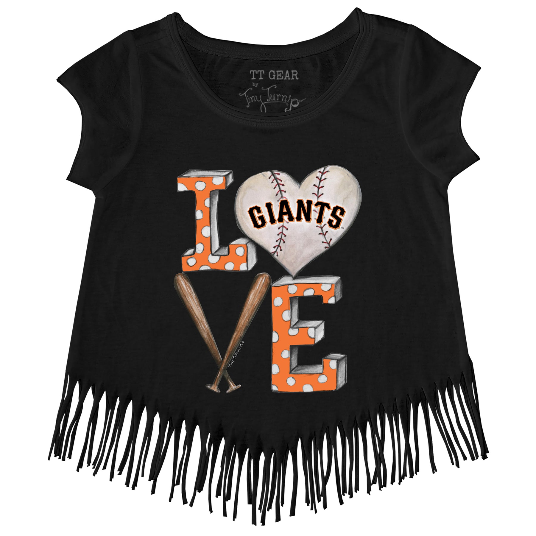 San Francisco Giants Baseball LOVE Fringe Tee