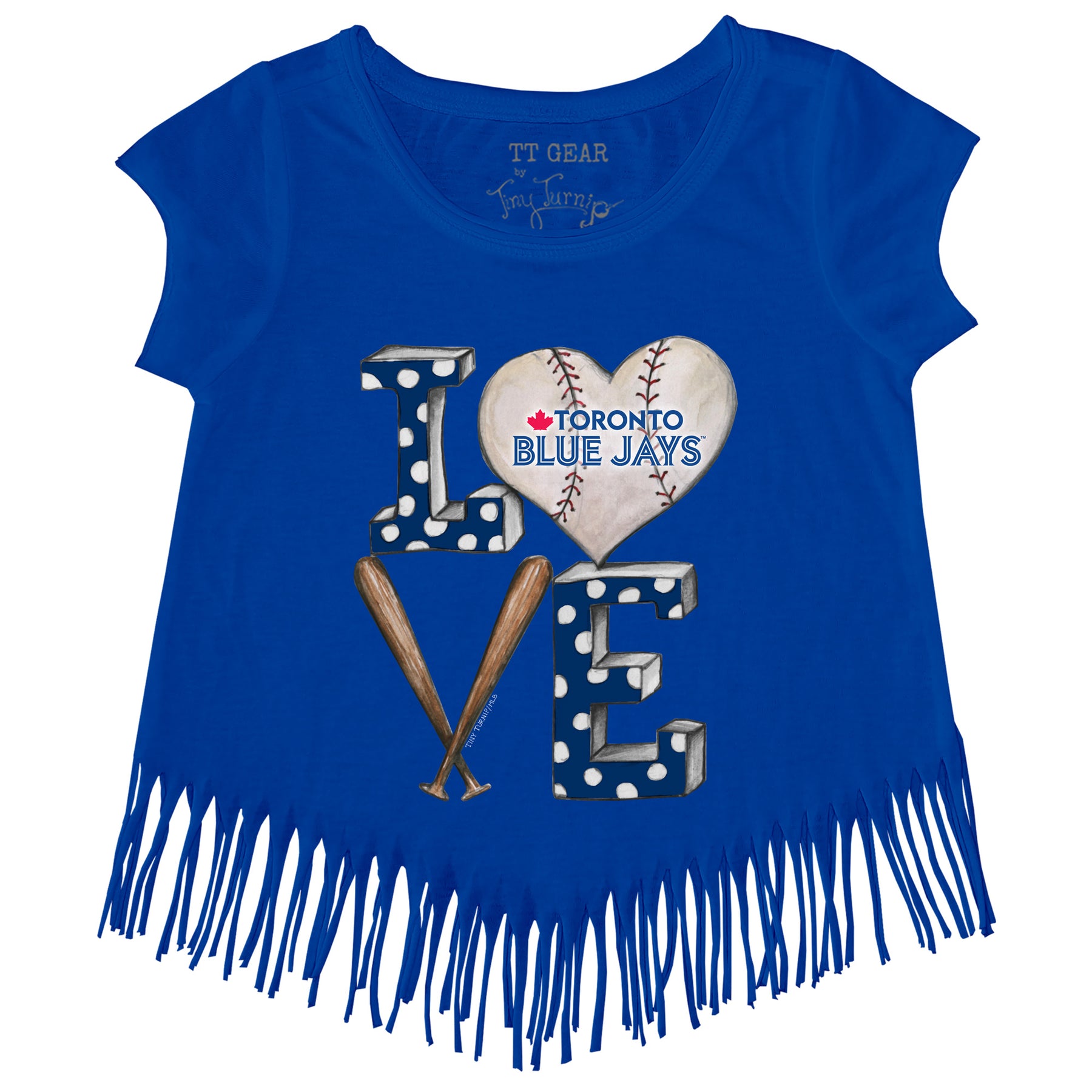 Toronto Blue Jays Baseball LOVE Fringe Tee