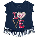 Washington Nationals Baseball LOVE Fringe Tee