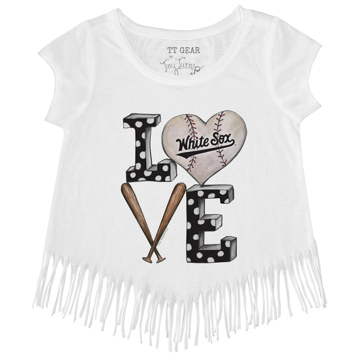 Chicago White Sox Baseball LOVE Fringe Tee