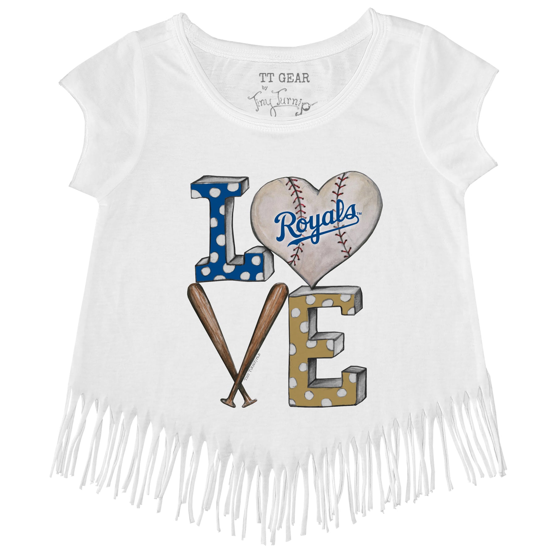 Kansas City Royals Baseball LOVE Fringe Tee